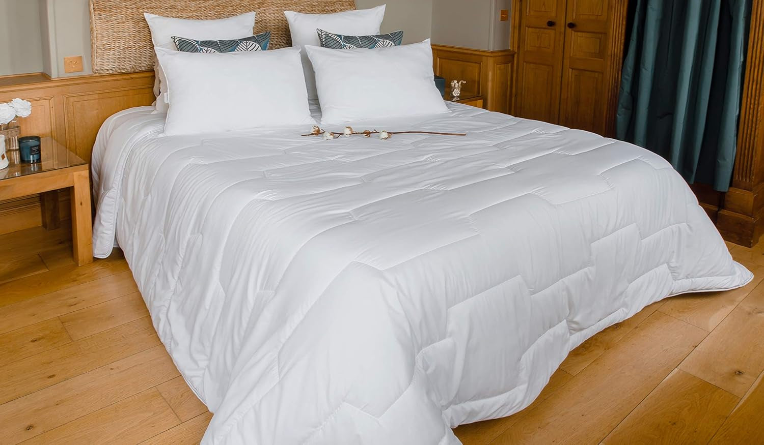 COLAS NORMAND - Quilt against mites and bacteria - Temperate - 280 X 240 Cm - Long-lasting effect - Perfect hygiene - Microfibre - Soft and comfortable - Washable Quilts and quilts Naty Shop Default title