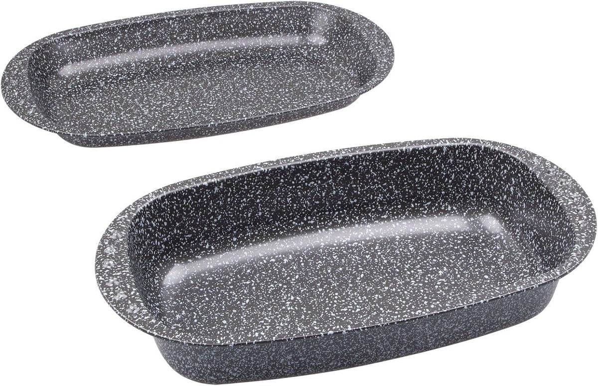 C|H|G Brotback- Und Bratenform Mit Deckel "Granito", Skandia Xtreme Plus: 4-Fach Antihaftbeschichtung in Granitoptik, 37 X 20 X 7 Cm, Made in Germany Molds and trays for baking Naty Shop