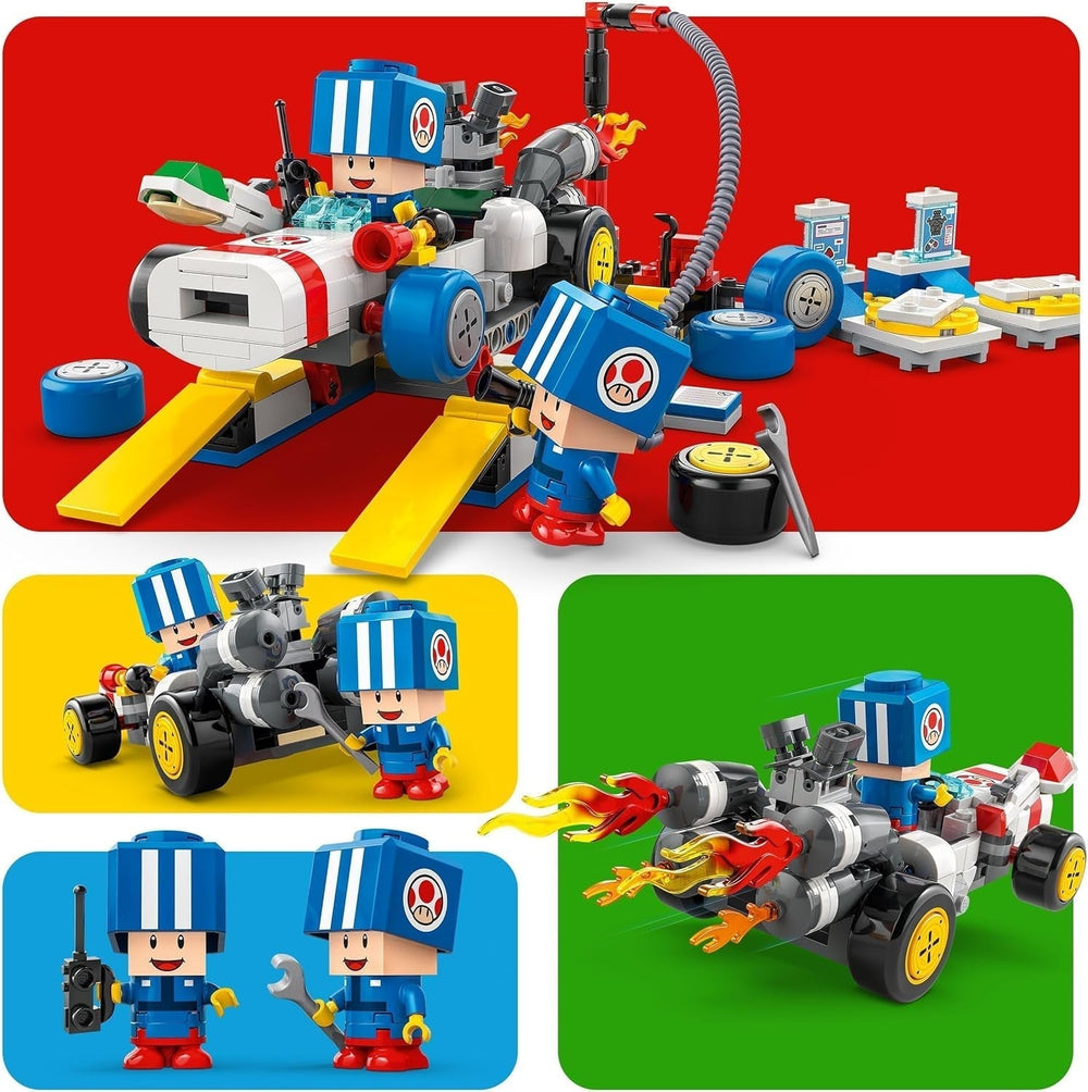 LEGO Super Mario: Mario Kart - Toad's Workshop, Nintendo character, customizable toy, adventure set, gift for boys, girls and gamers from 8 years old 72035 Building sets Besuche den LEGO-Store