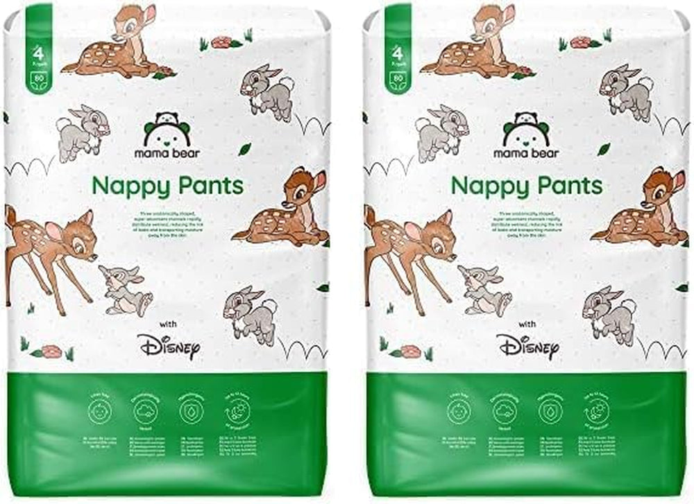 Amazon Brand: Mama Bear Disney Size 6 (15+ kg) - Monthly Pack, White, 120 Pieces (2 Packs of 60)