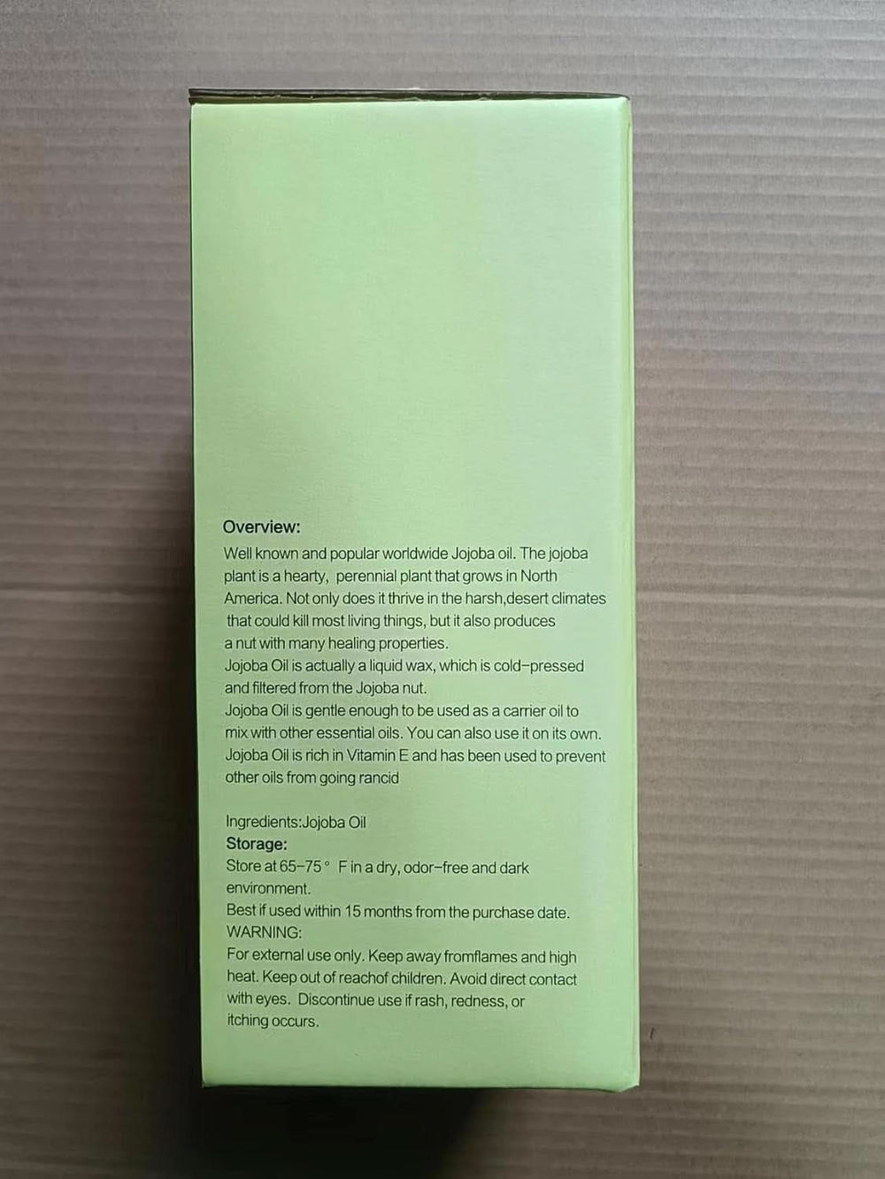 Organic jojoba oil 1 liter, 100% pure Cosmetics and Beauty Naty Shop