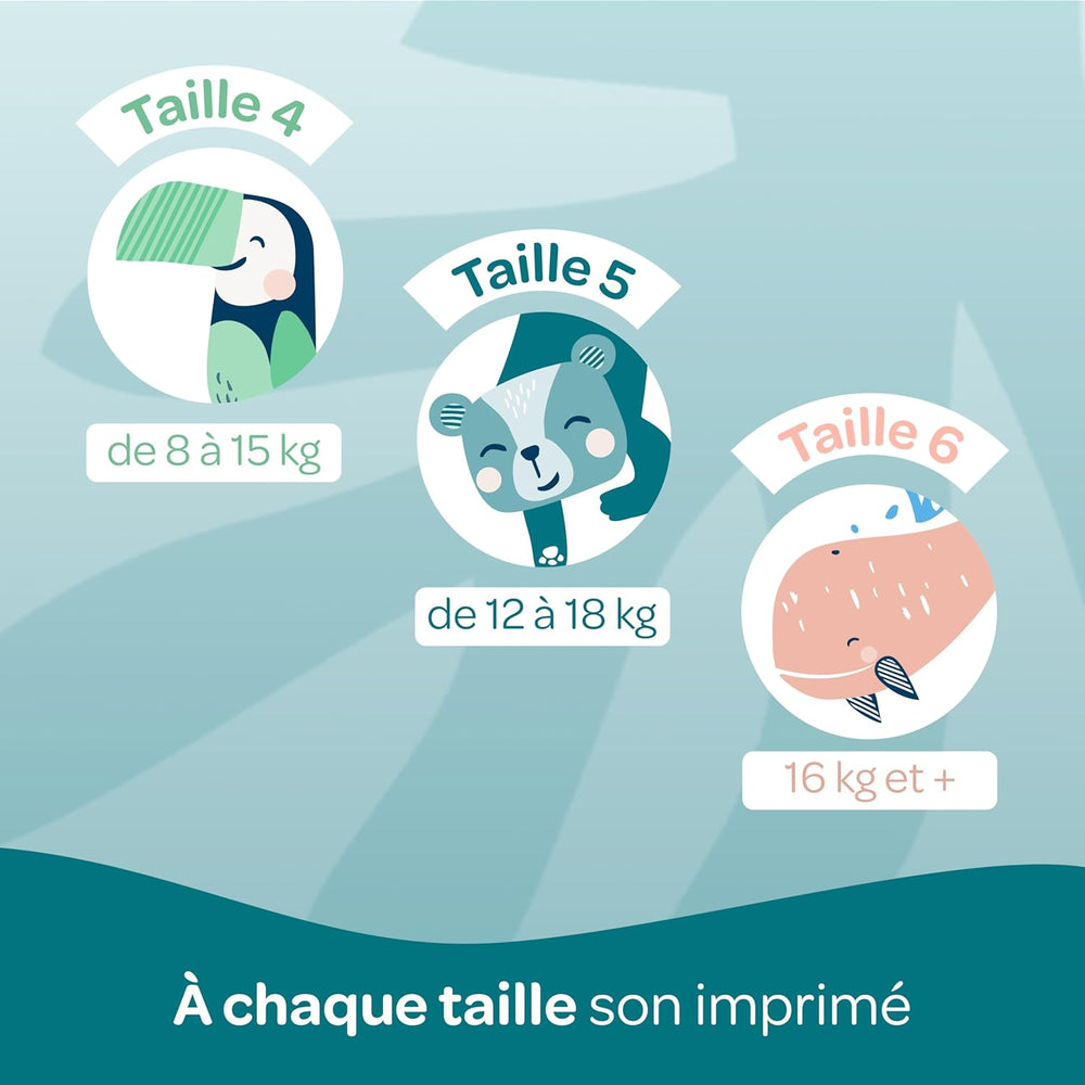 BIOLANE - Short diapers - Size 5 (12-18 kg) - 12 hour tightness - 1 month pack - 120 diapers - ecological