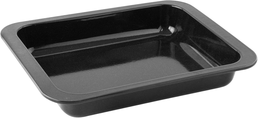 Zenker Ofenbackform (33 X 5 X 25 Cm) SPECIAL COOKING, Rechteckige Auflaufform Mit Enamelle-Versiegelung, Backform Mit Extra Hohem Rand (Farbe: Schwarz), Menge: 1 Stück Molds and trays for baking Naty Shop