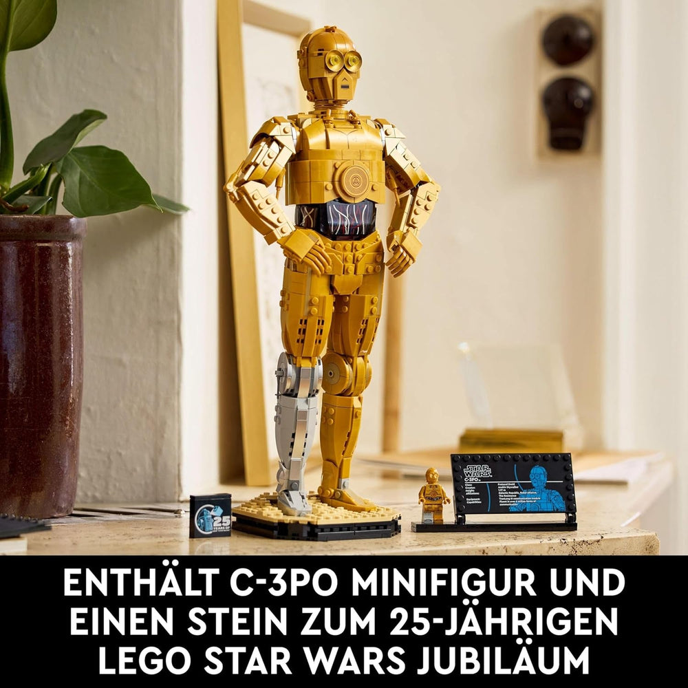 LEGO Star Wars C-3PO B, Buildable Droid, Model to Collect, Build and Display, Nostalgic Gift Idea for Adults and Fans, Collector's Piece, Fantasy Playset 75398 Building Sets Besuche den LEGO-Store