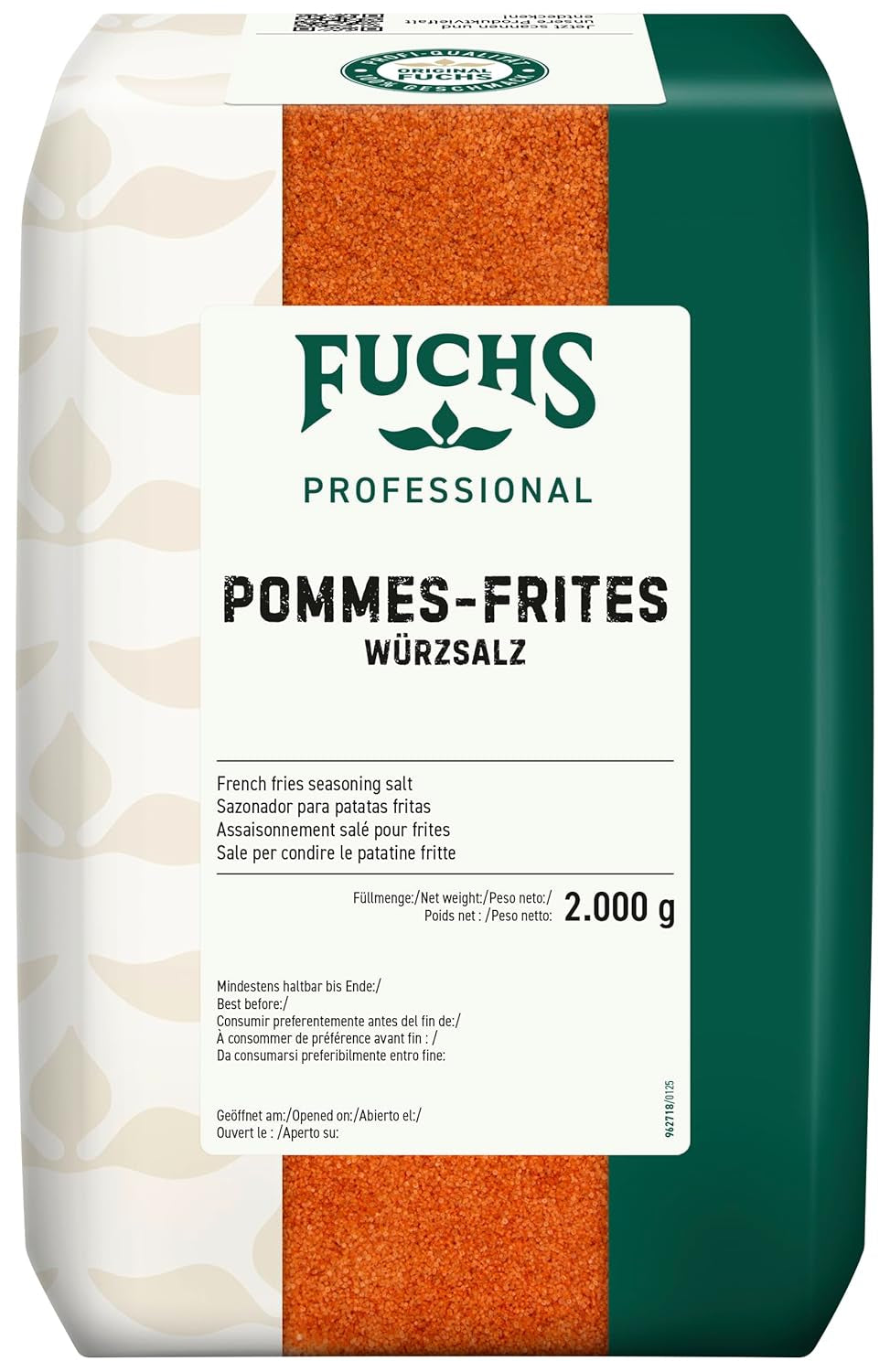 - Pommes-Frites-Würzsalz | Gewürz für Kartoffelgerichte wie Kroketten oder Bratkartoffeln | Profi-Qualität für Großverbraucher | 2 kg im recyclable bag