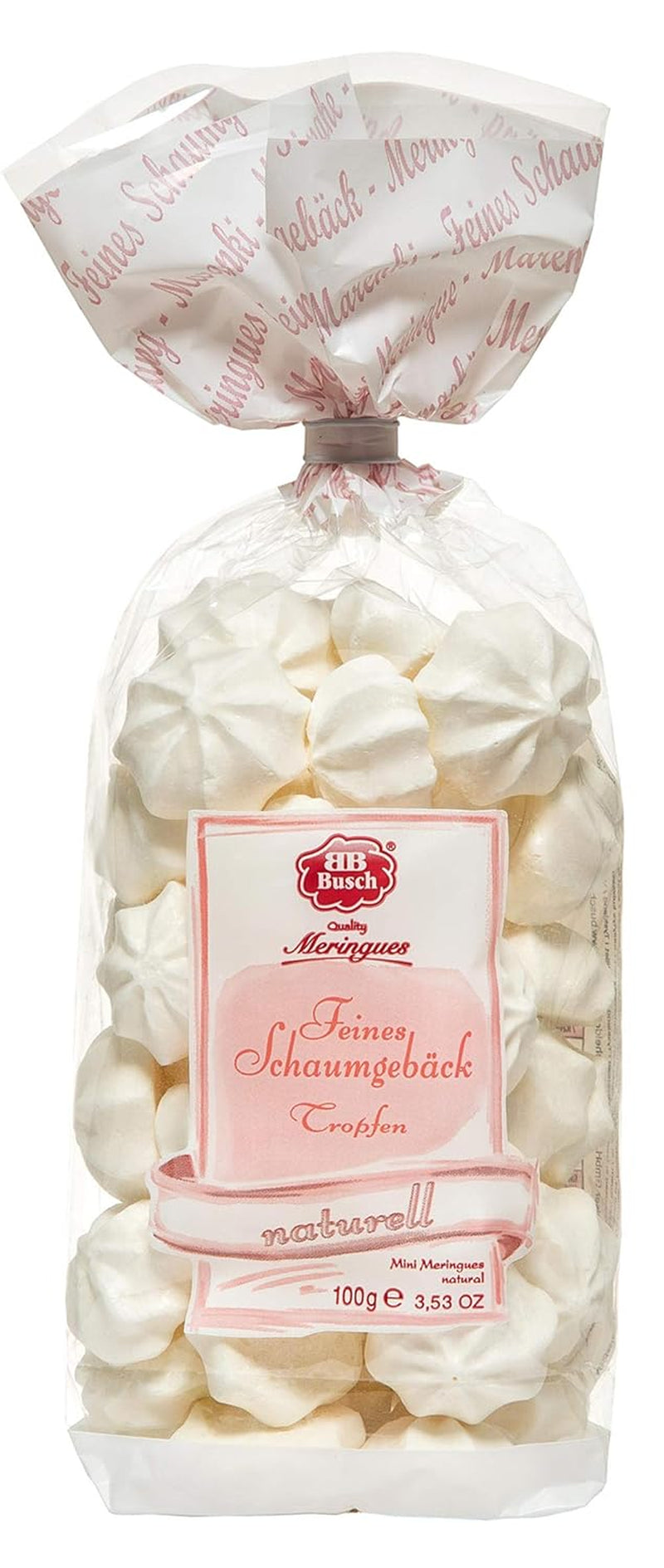 Bezele de calitate, bezele ondulate fine cu aromă de vanilie, bezele albe, 40 de bucăți, 1 bucată (pachet de 40)