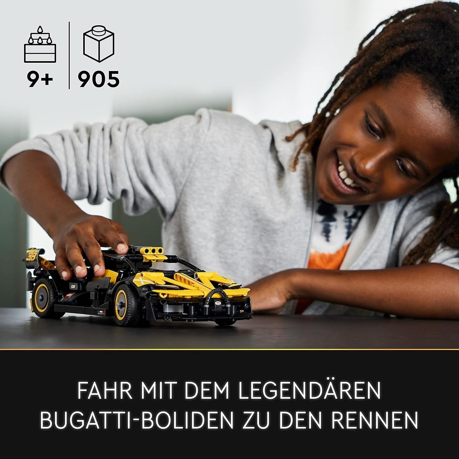 LEGO Technic Bugatti Race Car, Car Model Kit, Sports Car Toy, Iconic Collectible Car Set, Building Toy From 9 Years 42151 Construction Sets Besuche den LEGO-Store