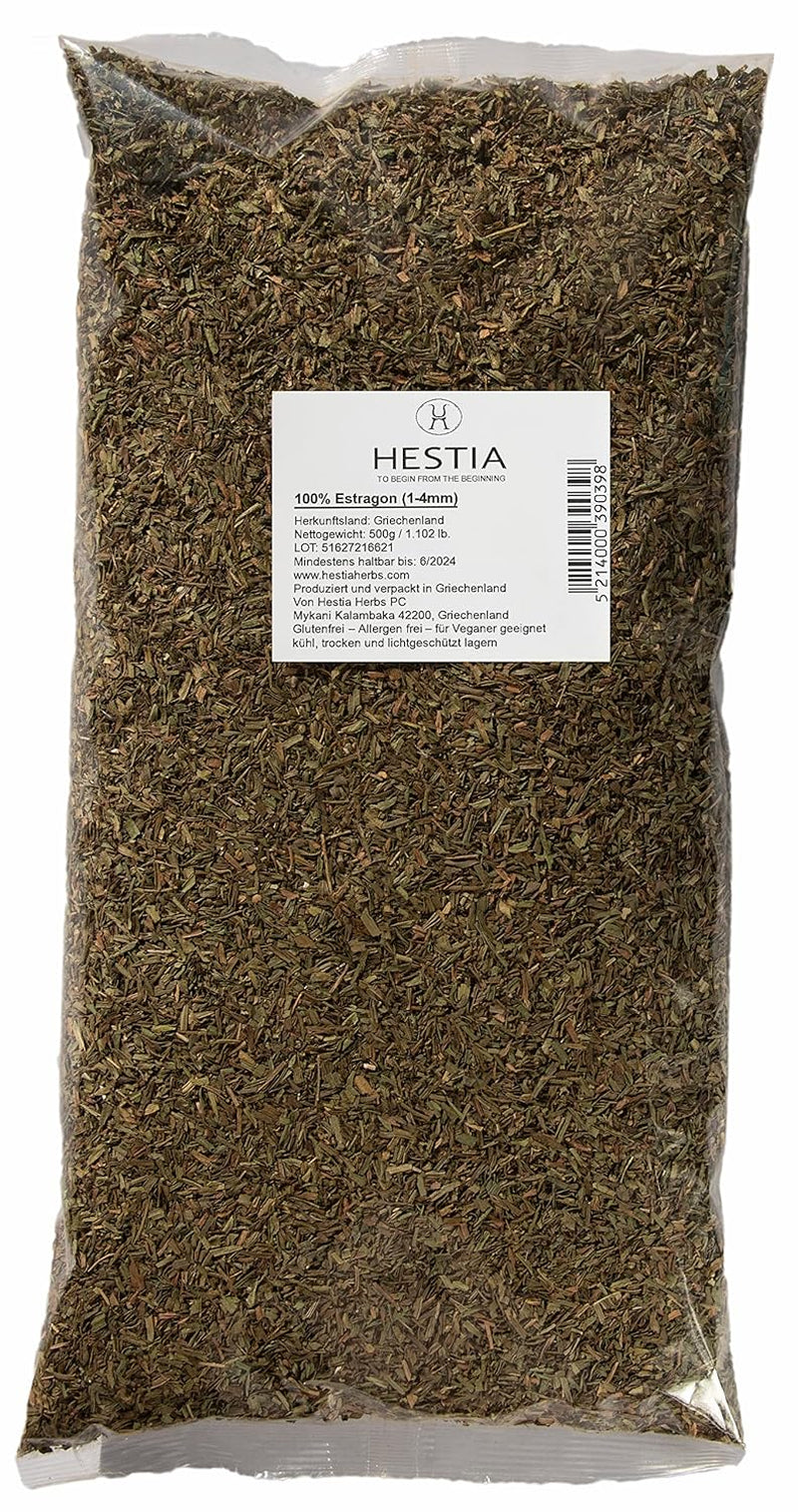 Hestia Herbs Griechischer getrockneter Oregano 500 g, Allergenfrei – Vegan – GVO-frei