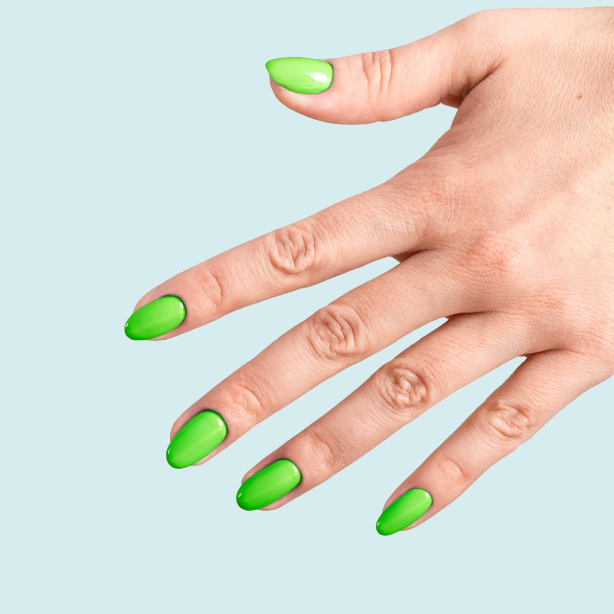 Oja UV Semilac Hybrid 447 Loco Lime 7ml Colecția Neonz