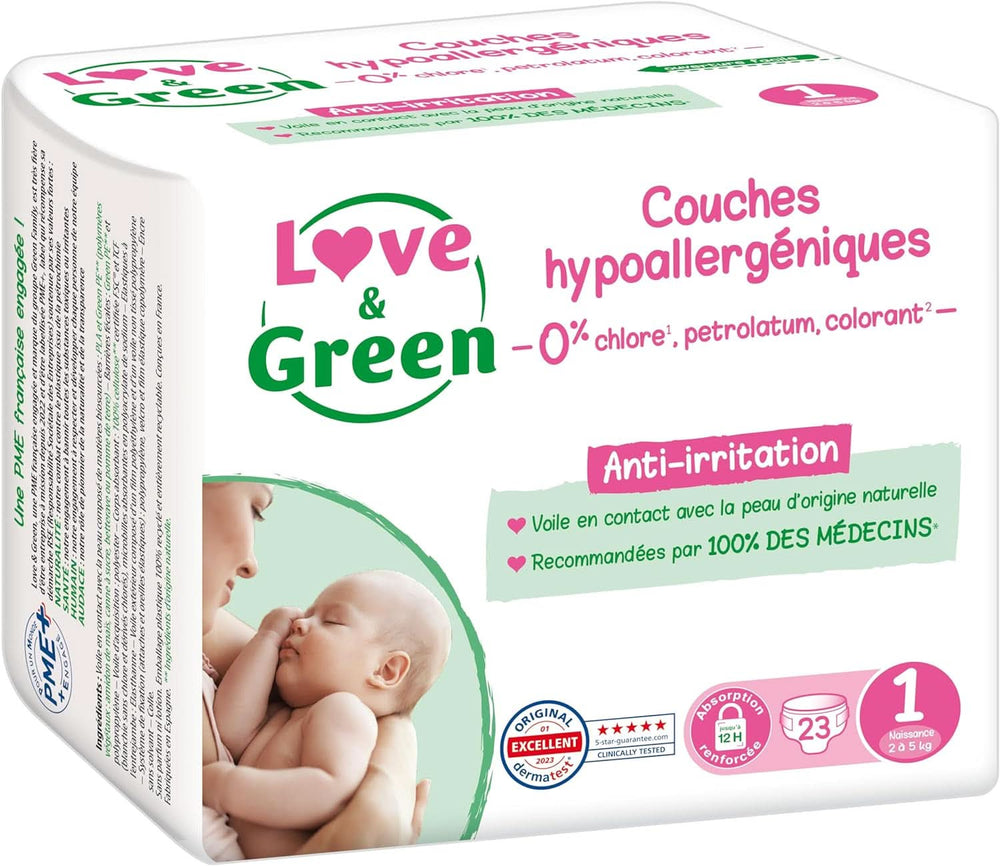 Love & Green, Scutece pentru copii, hipoalergenice Mama si Copilul Naty Shop
