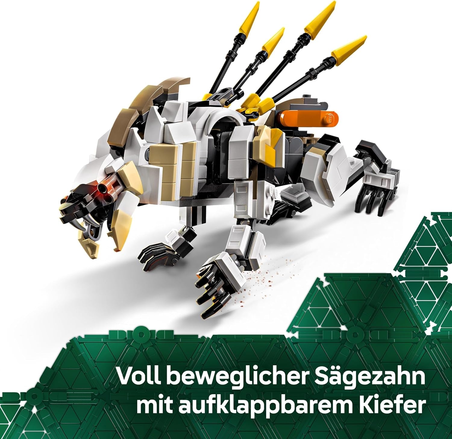 LEGO Horizon Adventures Aloy and Varl Vs. Armored Walker and Sawtooth, monster car toy and minifigures, collection set for video game fans, boys and girls over 9 years old 77037 Building sets Besuche den LEGO-Store