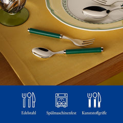 Villeroy & Boch - Cutlery set Play! Green Garden, 30 pieces Kitchen Naty Shop