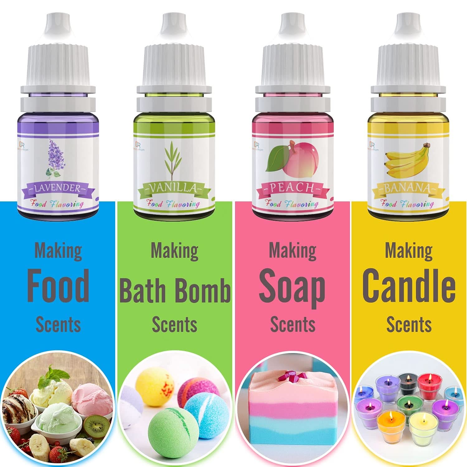 Set of 24 concentrated food flavors, 24 x 6 ml Aromas Naty Shop