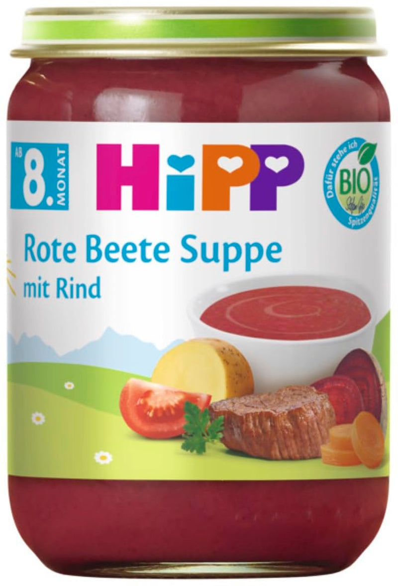 Hipp organic soup from 8 months Beetroot soup with beef, 190G, 6 packs (6X190G) Mother and Child Naty Shop Default Title
