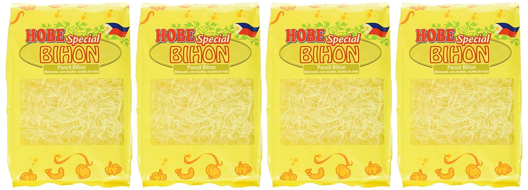 Pancit Bihon noodles, pack of 4 (pack of 4 x 227g)