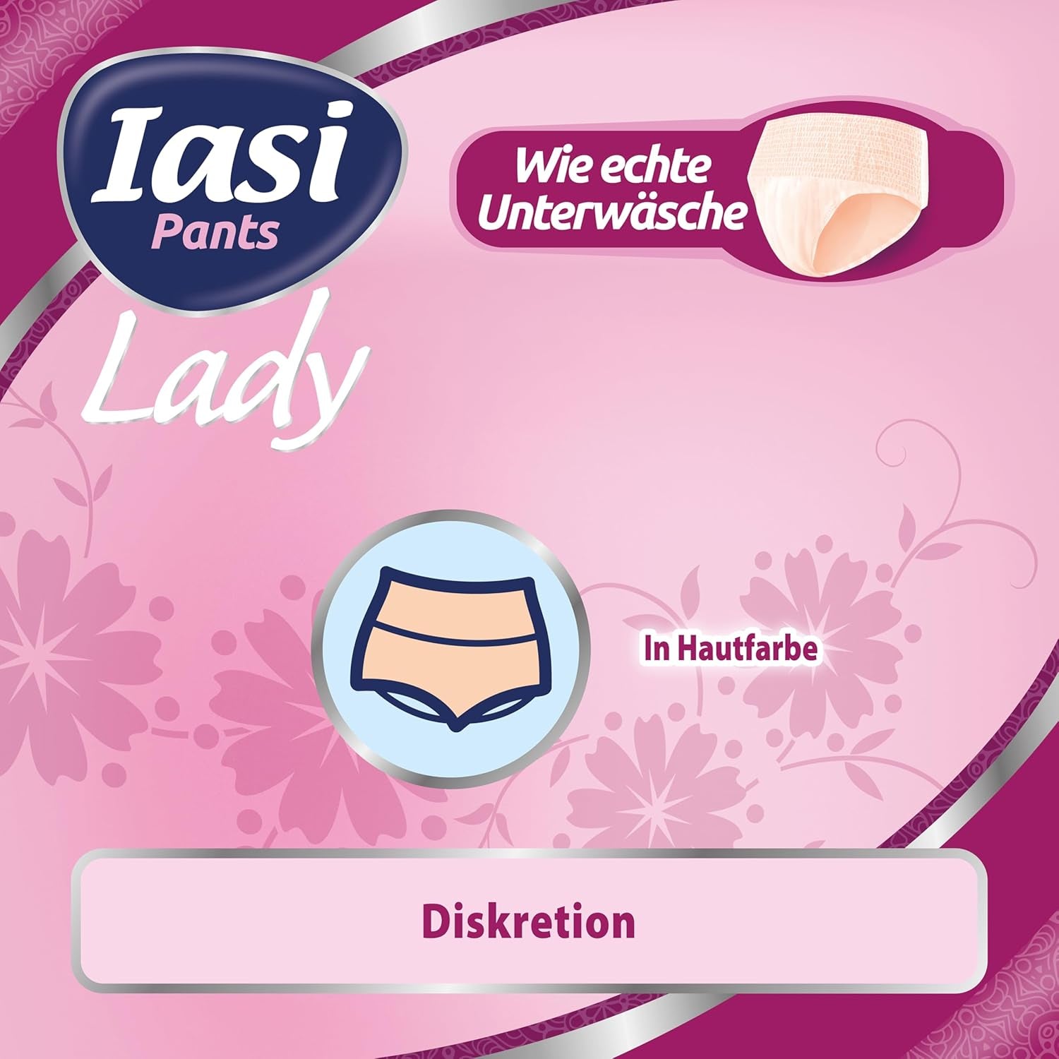 LADY Pants 48 Disposable Urinary Incontinence Pants Absorbency Plus Size S for Women 48 Pcs