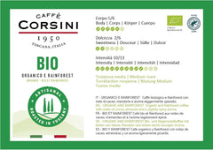 Caffè Corsini - Set Kaffeebohnen Aromatisch Bio & Fruchtige Aromen, Nachhaltig, 3x250g, Gesamt 750g