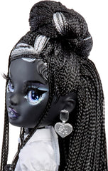 Rainbow High Shadow High Modepuppe – Shanelle Onyx – Schwarzes Haar, 28 cm Modepuppe mit Designer-Outfits, Geeignet für Sammler & Kinder von 6-12 Jahren