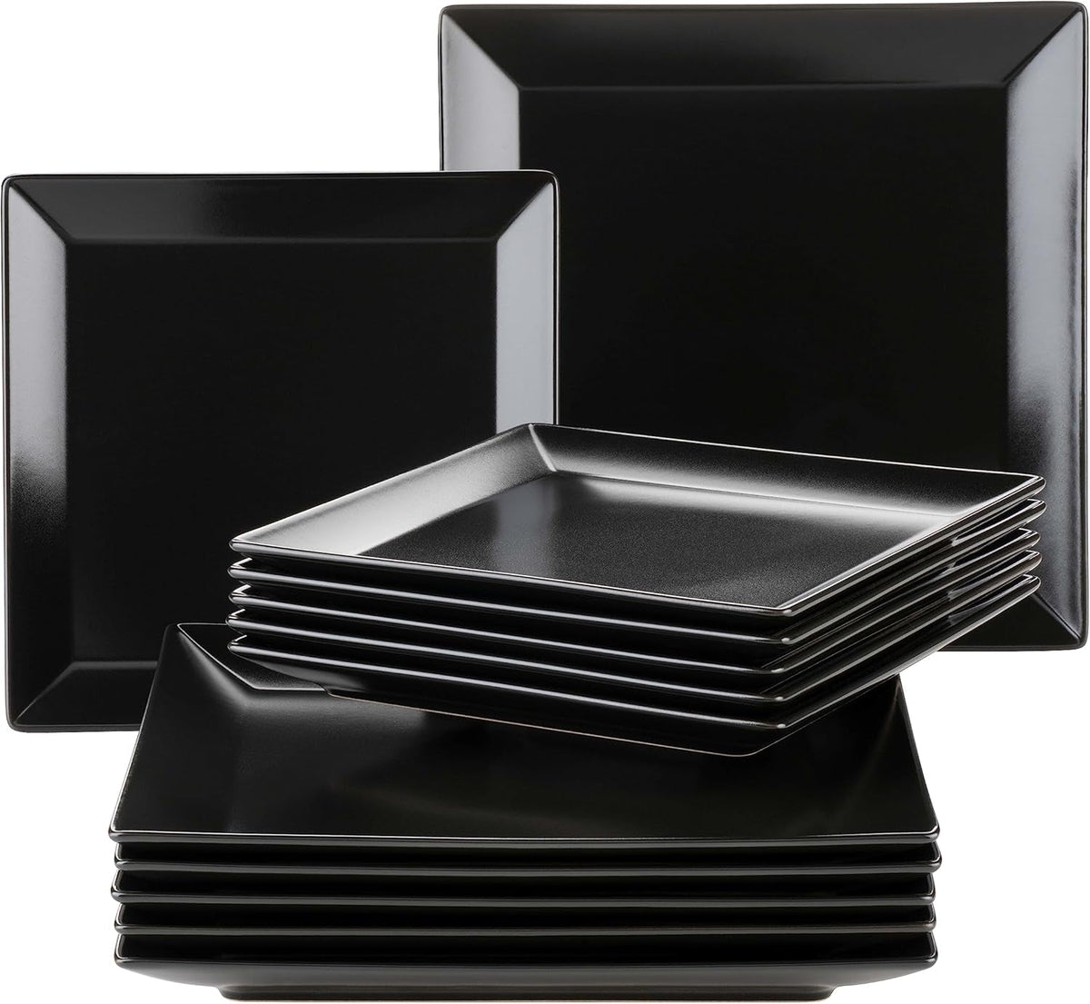 MÄSER Manhattan City, porcelain table service For 6 people, black Tableware sets Naty Shop Default Title