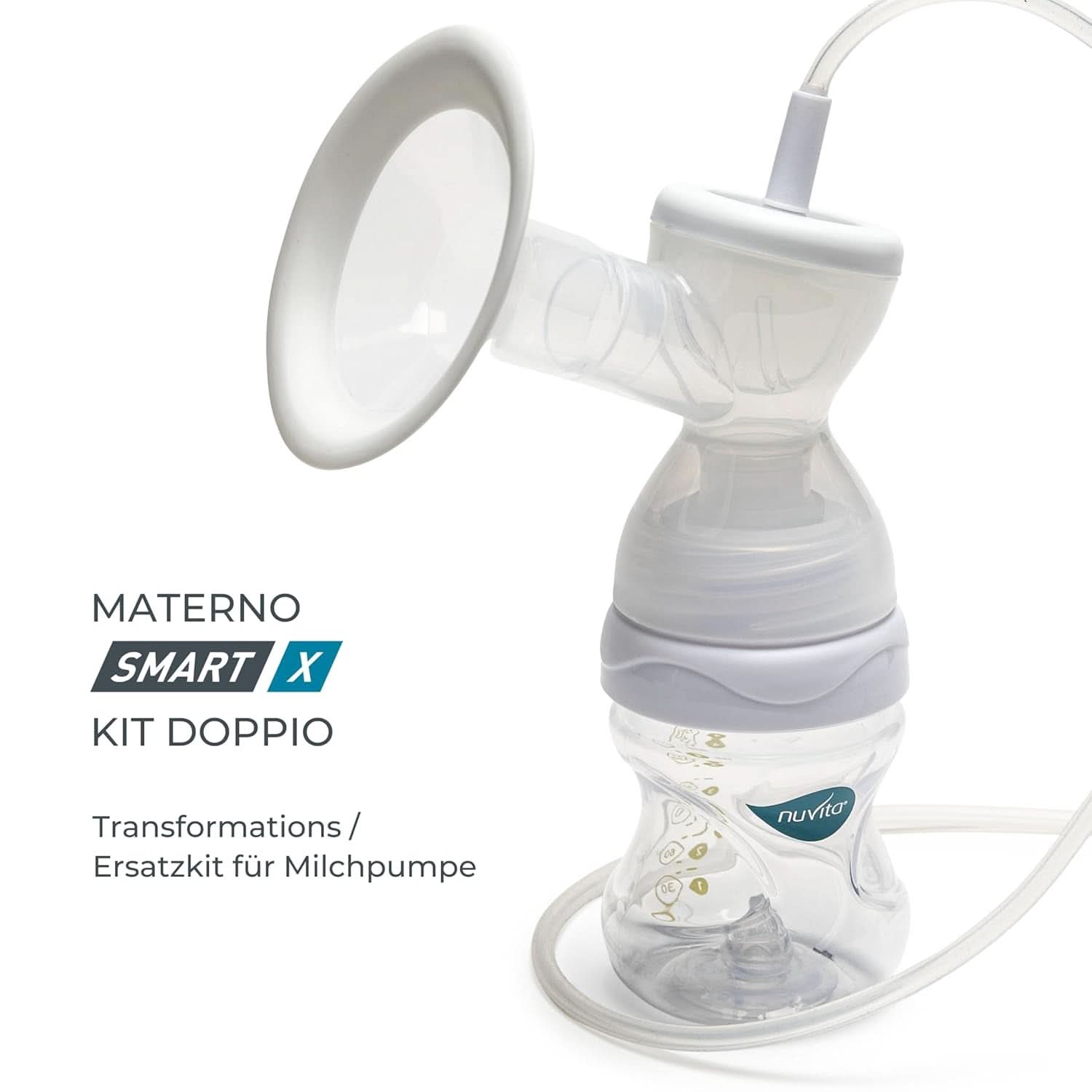 Nuvita Efficient set pompă dublă pentru Materno Smart X - 1287KDX | Set complet de accesorii, biberon anti-colic aprobat de Aio Accesorii Hrana si Alaptare Bebe Naty Shop