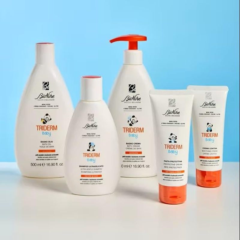 Bionike Triderm Baby Wet Wipes for Dry and Sensitive Skin Soothing and Firming Effect Protects and Moisturizes 72 Wipes