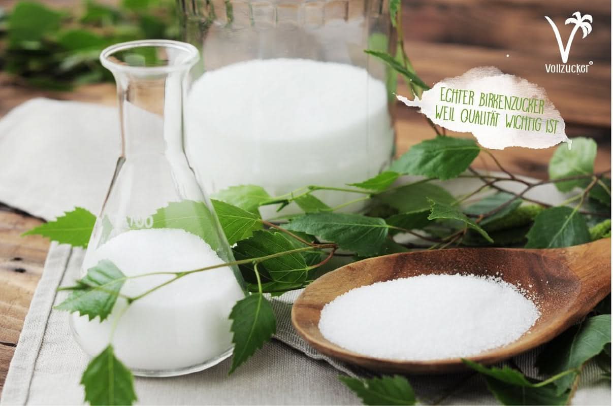 Genuine birch sugar (Xylitol) from Finland, 1 Kg Sweeteners Naty Shop