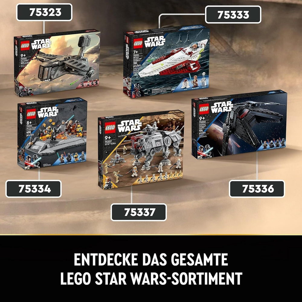 LEGO Star Wars At-Te Walker Mobile Toy Model Minifigure Set Including 3 Clone Troopers, Battle Droids and Dwarf Spider Droid 75337 Building Sets Besuche den LEGO-Store