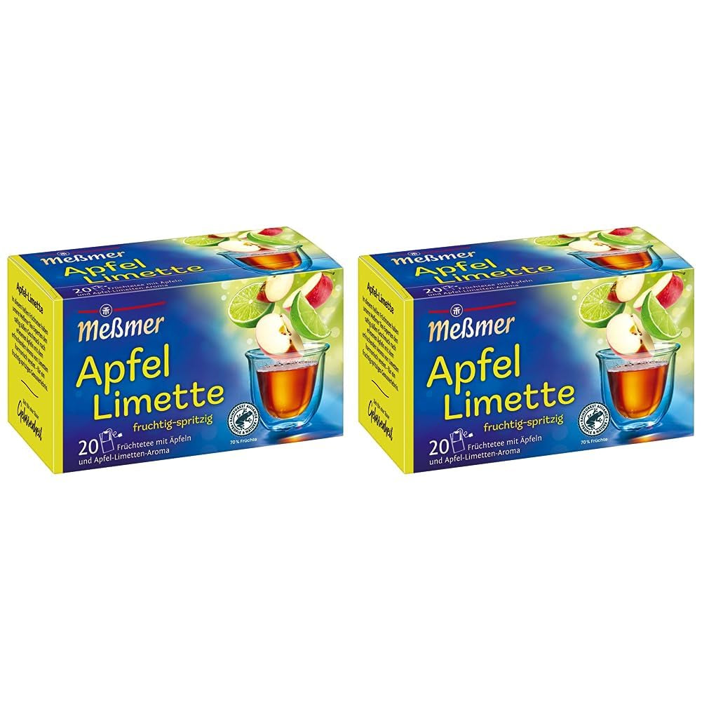 Meßmer fructe de pădure | 20 pliculețe de ceai | Vegan | Fără gluten | Fără lactoză (pachet cu 4)