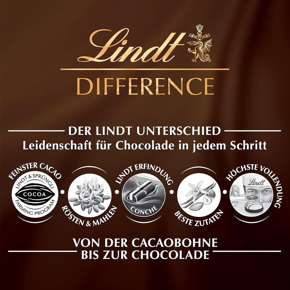 Lindt & Sprüngli Feines Backen Kuchenmischung, Backmischung, 8 Portionen, Lactosefrei, 400 G Mix for baking and cooking Naty Shop