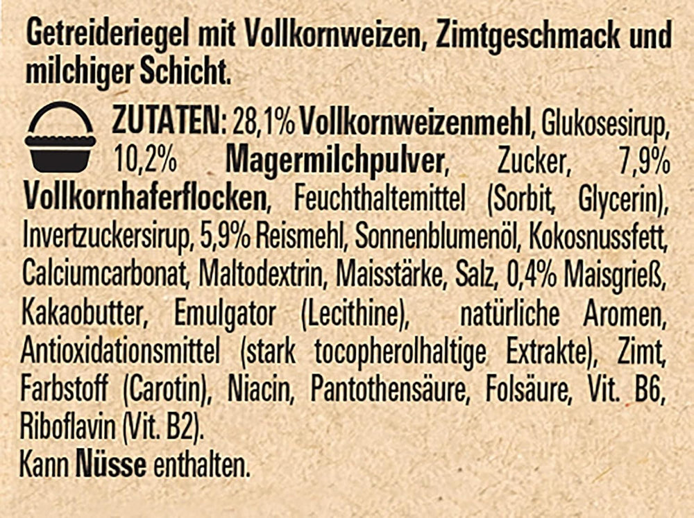 NESTLÉ CINI MINIS Cinnamon Bars, Whole Wheat Calcium Crunchy Snack, 8 Pack (4 x 25g each)