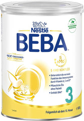 Nestlé BEBA 3 follow-on milk powder, follow-on formula from 10 months, pack of 3 (3 X 800G) Mother and Child Naty Shop