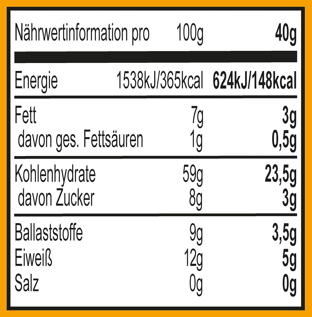 Seitenbacher Mühlen-Müsli 2 I Ohne Rosinen I Weizenfrei I Vorratspackung I (1 X 1000 G ) Cereale Naty Shop