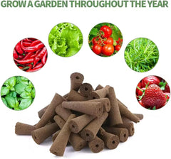 50 Replacement Growing Sponges, Seed Establishment Tubes, Root Growing Sponge Plugs, Hydroponic Grow Kits for Hydroponic Grow Systems, Indoor Hydroponics, Garden