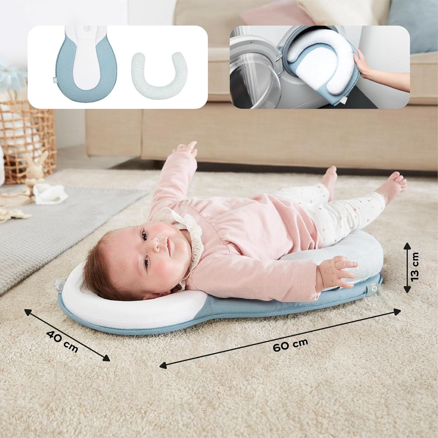 Babymoov Cosydream Mosaic positioning pillow for babies to relieve colic and prevent plagiocephaly, 0-3 months Accessories Food and Breastfeeding Bebe Naty Shop