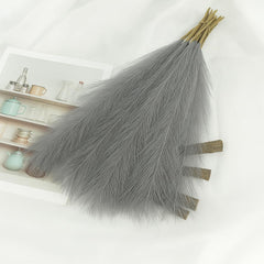 Künstliches Pampas-Gras Für Inneneinrichtung: 30 Stück Grau 55 Cm - Künstliche Pflanzen Wie Real & Keine Wartung - Wohnzimmer, Getrocknete Blumen Für Schlafzimmer, Hochzeit, Tisch, Boho Dekoration