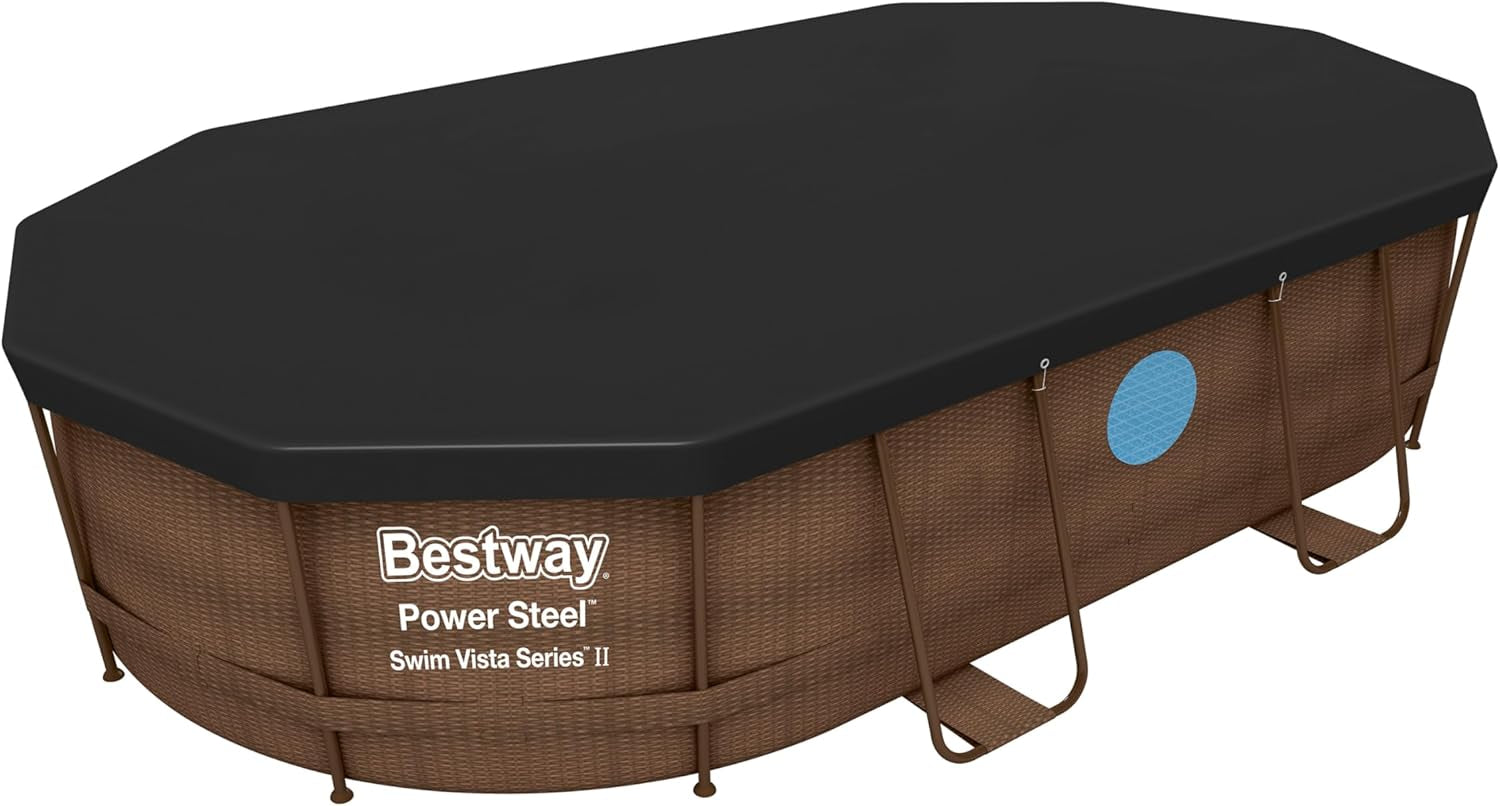 Prelată Bestway din PVC 427 x 250 cm, neagră, ovală