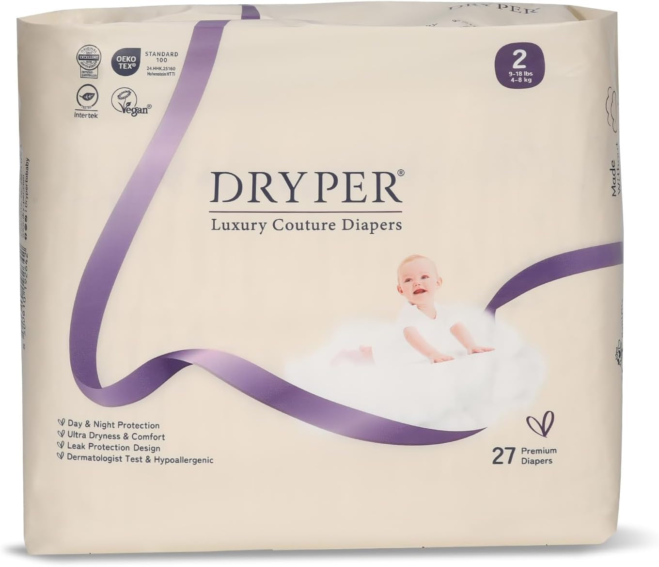 Baby Diapers Size 4 (10-15kg), Ultra Thin, Soft & Hypoallergenic for Sensitive Skin, 3D Leak Protection, Wetness Indicator, 138 Premium Day & Night Diapers