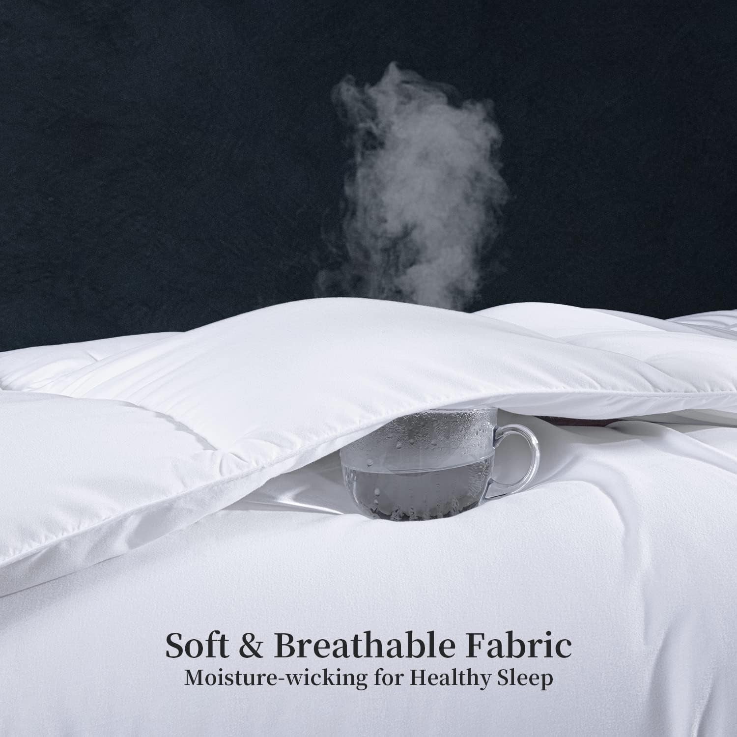 Kingsley Trend Alternative White Down Quilt For All Seasons, All Season, King Size Duvet (2.6 M X 2.3 M), Soft, Machine Washable Duvets and Quilts Naty Shop