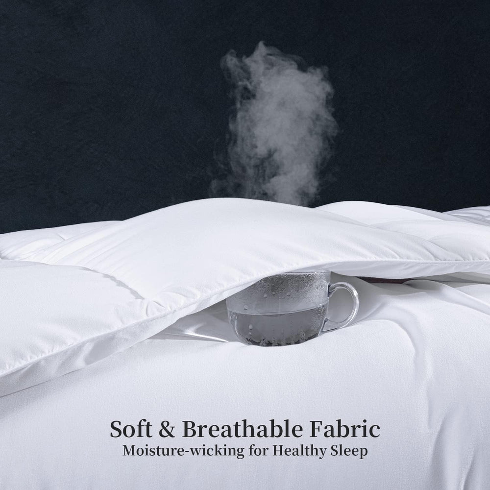 Kingsley Trend Alternative White Down Quilt For All Seasons, All Season, King Size Duvet (2.6 M X 2.3 M), Soft, Machine Washable Duvets and Quilts Naty Shop