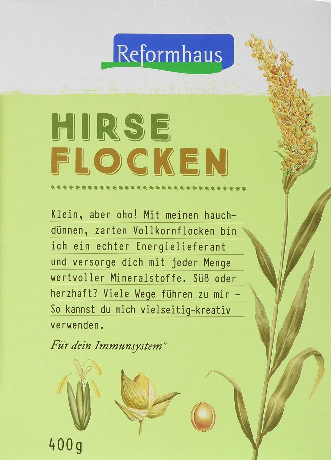 Hirse-Flocken Bio, 6Er Pack (6 X 400 G) Cereals Naty Shop Default Title