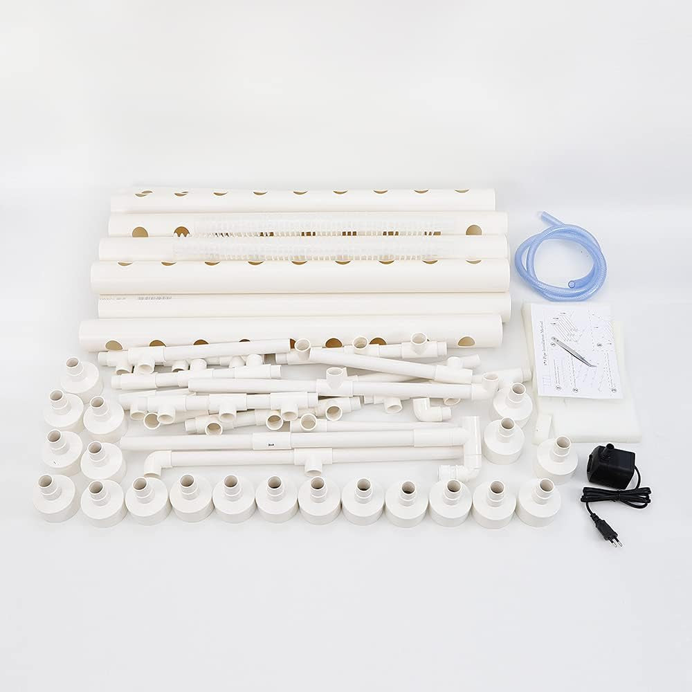 Pflanzen Pflanze Hydroponic System Grow Kit 90 Plant Sites Drei Layer Satz GemüSe Tool Garten Systeme Plant Vegetable Hydrokultur Hydroponische Garden Hydroponik Anbausystem PflanzpläTzen 3Schicht