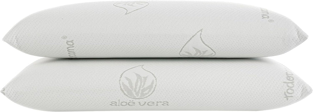 Todocama - Pernă de memorie, aloe vera, 2 bucăți, 70 cm, alb Perne standard Naty Shop