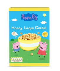 Peppa Pig Honey Loops Cereal, Knusprige Vollkorn Frühstückscerealien Mit Zugesetzten Vitaminen, 1Er Pack (1 X 375G) Cereals Naty Shop