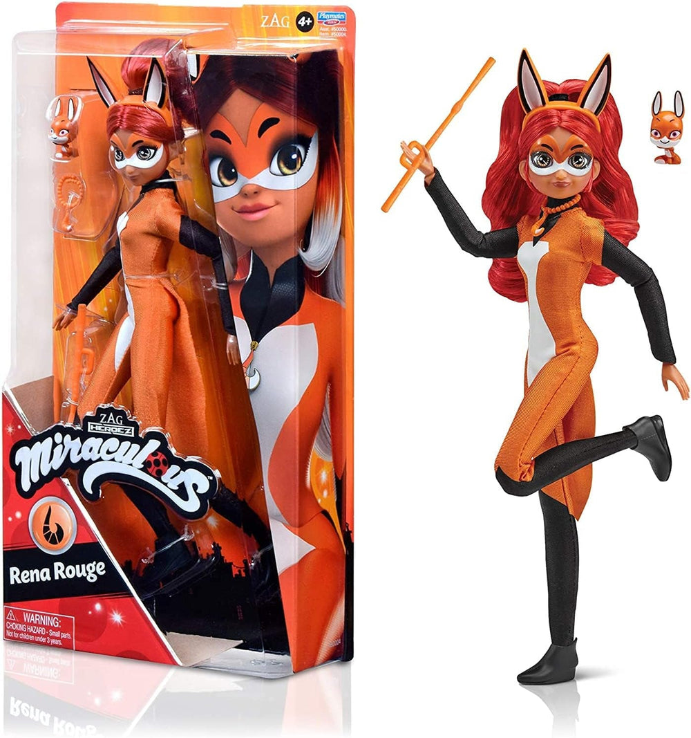 Bandai - Miraculous Ladybug - Doll Marinette Color Change Surprise - Miraculous Jointed Doll, 26 Cm + 3 Surprises - Random Model - P50390 Dolls Naty Shop Rena Rouge