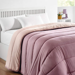 Pikolin Home - Reversible quilt 300 G - Two-tone Nordic filling - For bed 90 - comfortable, warm, breathable, green, 150 X 220 cm Quilts and quilts Naty Shop