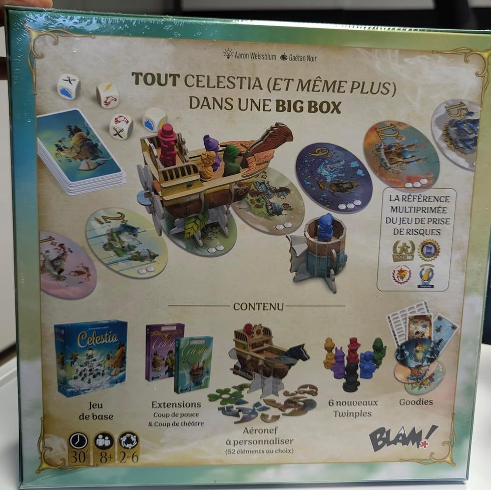 Blame! Celestia Big Box • Complete Collector's Base Game + 2 Expansions Family Board Game - For 2 to 6 Players - Ages 8+ - 30 Minutes