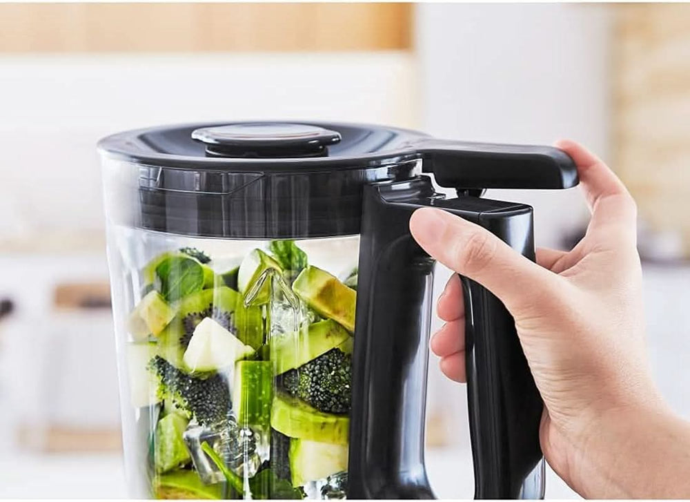 Krups Highspeed - Standmixer Infinymix KB9158 | 1600 W | 5 Automatic Programs + Manual Einstellung | Tritanbehälter | Incl. Rezeptheft | Smoothies, Shakes, Crushed Ice | Schwarz Kitchen Naty Shop