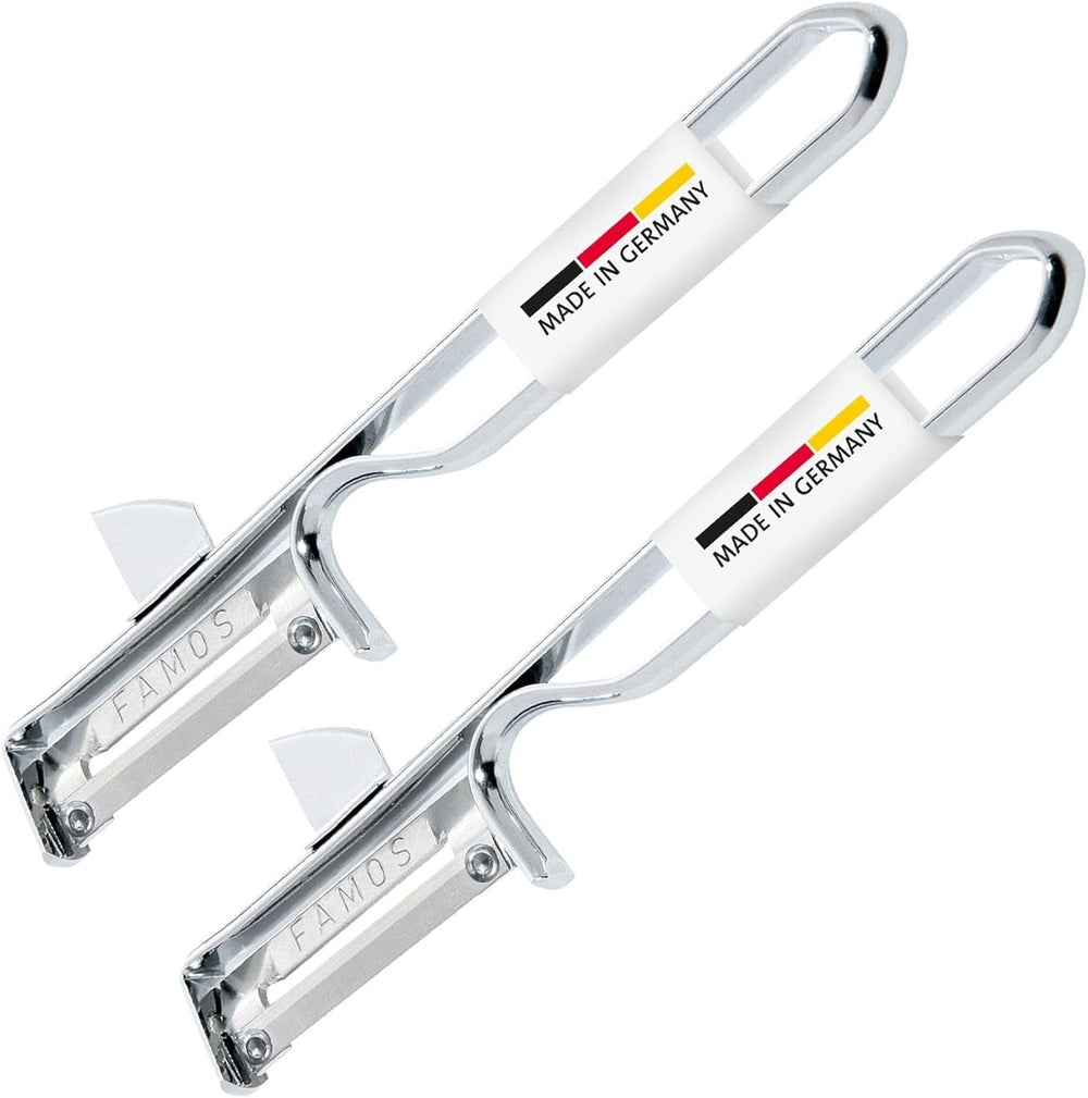 Westmark 106122E1 Peeler, chrome steel blade, stainless Peeler Naty Shop Famos, 2 Stück