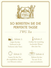 TWG Tea | 1837 Black Tea | Ceai negru | Fructe și flori | 15 pliculețe de ceai cusute manual din bumbac | Set cadou