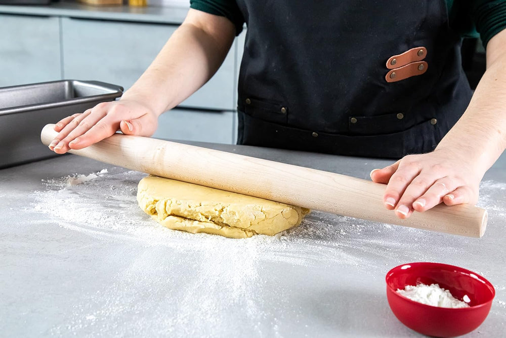 Maple Wood Tapered Rolling Pin, 51 cm, Sleeved